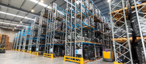 Tyremax Christchurch Warehouse Fitout, Pallet Racking, 12m High Pallet Racking, Tyre Storage