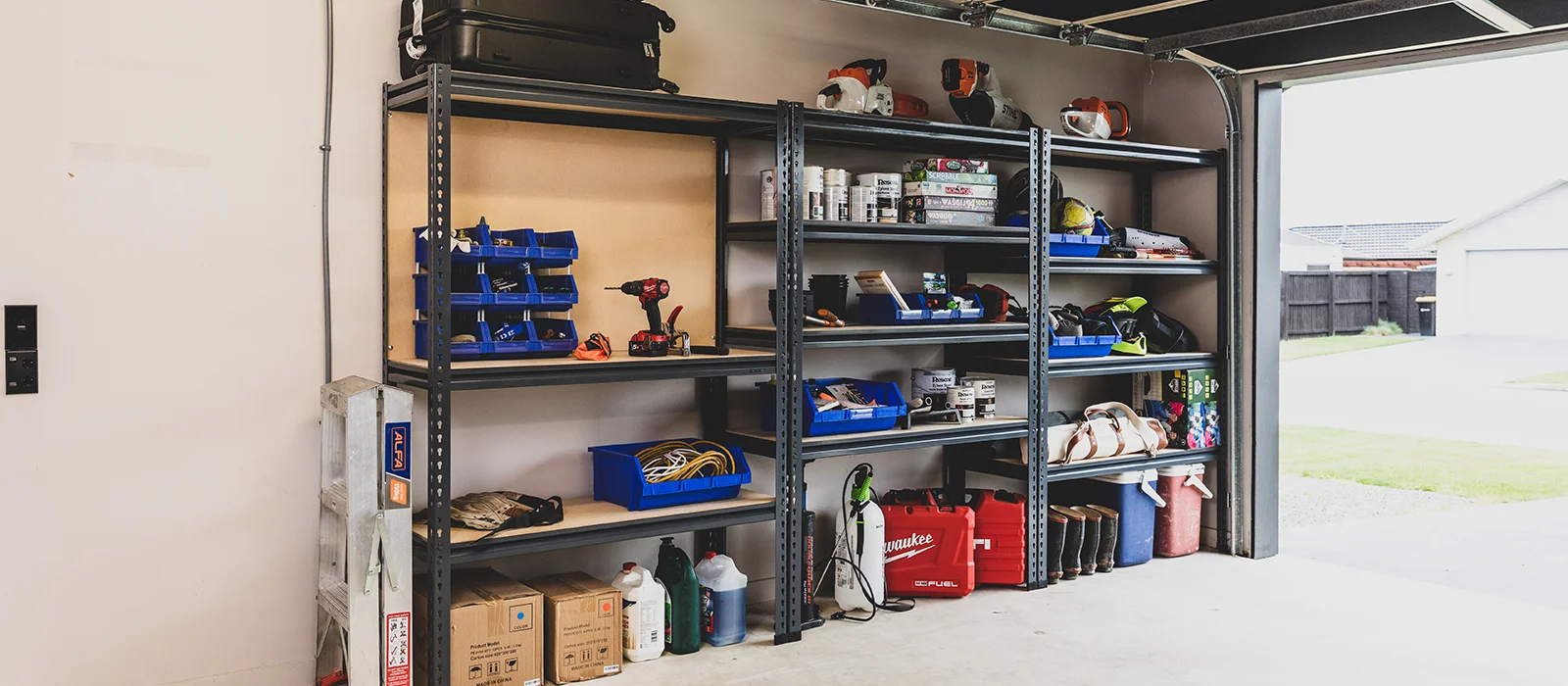 STACK-iT Garage Shelving Kit Photoshoot