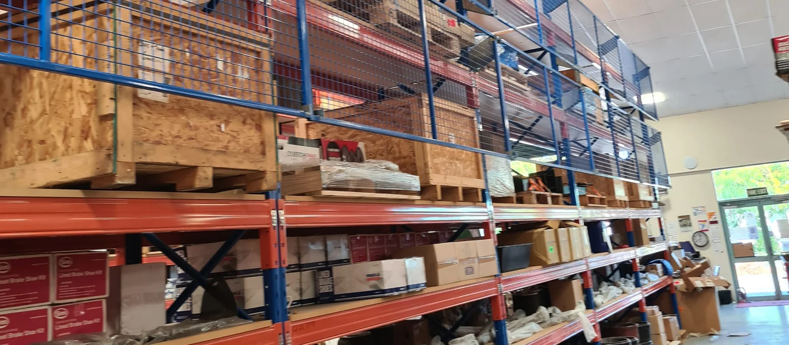 BNT Palmerston North 5000 Series Pallet Racking with Mesh Backing Panels