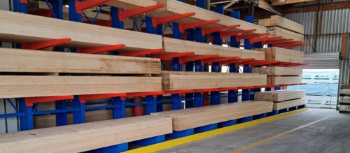 Wiri Timber Heavy Duty Cantilever Racking with Guide Rails